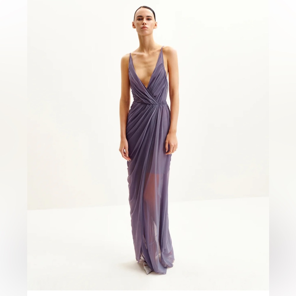 Elegant Purple Evening Gown
